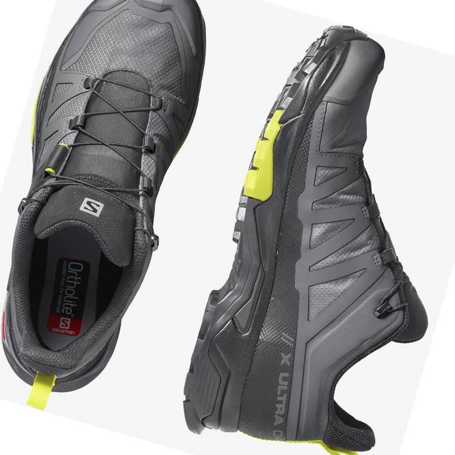 Salomon X ULTRA 4 GORE-TEX Túracipő Férfi Titán | HU 2036BEX